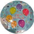 Happy Birthday clouds streamers-balloons Bin #25