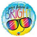 Your Future is Bright Emoji w sunglasses Bin #79