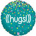 Hugs Green w dots Bin #99