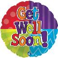 Get Well soon 4 color squares Bin #95