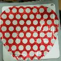 Red Heart white polkadots Bin #85